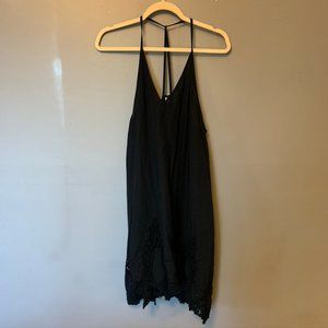 free people intimates black cotton dress